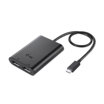 i-Tec Adaptador USB-C 3.1 a 2x DisplayPort 4K Negro