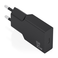 cargador aisens ultra delgado gan 30w 1xusb-c pd30 negro