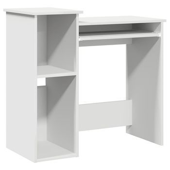 Escritorio Con Estantes Madera Contrachapada 84x40x78 Cm Vidaxl