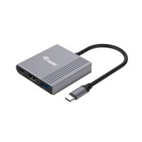 adaptador usb-c a hdmi 3 en 1 equip 4k60hz 100w usb pd