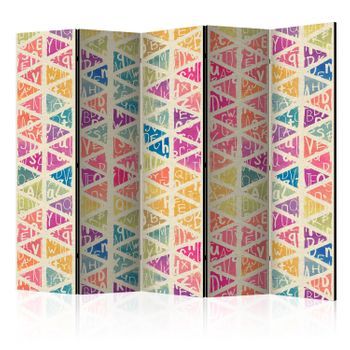 Biombo - Letters Nad Triangles Ii (225x172 Cm)