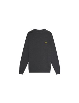 Sudadera Lyle & Scott Cotton Merino Crew Jumper Gris