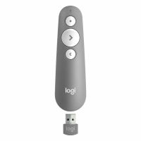 logitech r500 mando inalambrico laser para presentaciones gris