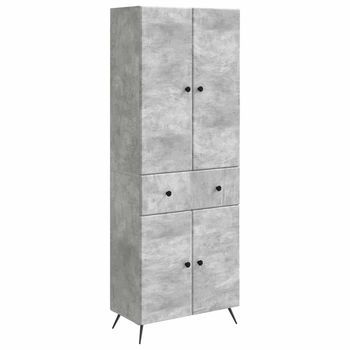 2 Uds. Gris Hormigón Vidaxl