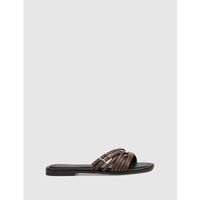 kamome trends sandalias sandalia yami marron para mujer