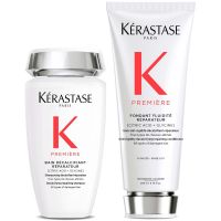 kerastase premiere decalcifying repairing shampoo and conditioner duo for damaged hair with pure citric acid and glycine