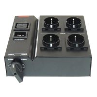 lapara switch bypass de mantenimiento y regleta 4x schuko 16a para sai negro