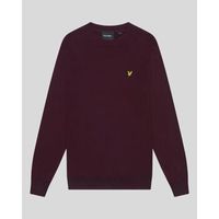 lyle  scott jersey kn2110vc merino crew-z562 burgundy para hombre
