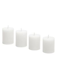 set de 4 velas de parafina blancas h5