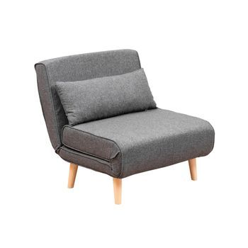 Sillón Cama Folde Single Gris Oscuro