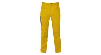 Mountain equipment pantalones de escalada anvil amarillo gris