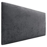 dhome cabecero de lana natural 110x60cm para camas 105110 - gris oscuro