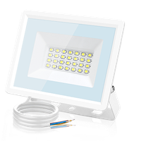 aigostar foco led exterior 20w1650lm foco proyector ledip65 impermeable luz de seguridadluz blanca 6500k luces led exteriorpara jardinpatiogarajeetc