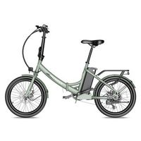 bicicleta electrica urbana fafrees f20 light 20 bateria extraible de 36 v y 20 ah verde menta