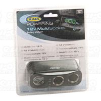 triple multisocket with battery analyser