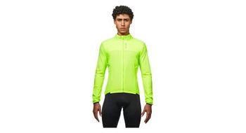 Cortavientos ultraligero de manga larga van rysel amarillo fluorescente para hombre