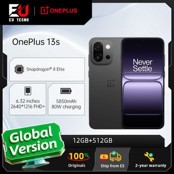 Versión global del smartphone OnePlus 13s 5G con 12 GB + 512 GB, Snapdragon 8, batería de 5850 mAh y cámara de 50 MP. Teléfonos móviles OnePlus con IA
