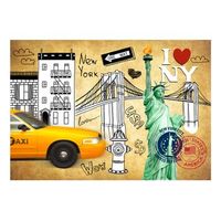 papel pintado 3d - one way - new york 400x280 cm