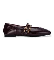 xti para mujer 14640502-burdeos bailarinas 146405 burdeos 37 rojo plano hebilla casual
