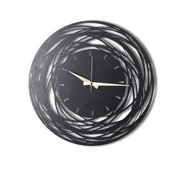 Reloj De Pared Metal Rotaciones 50x50 - Dinamismo Y Estilo En Tu Decoración