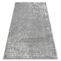 alfombra acrilica vals 3943 laberinto vintage gris  80x300 cm