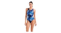 banador arena camo azul mujer