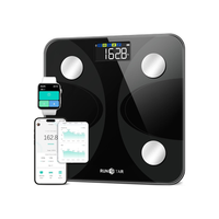 bascula digital grasa corporal pantalla grande manike modelo smartscale