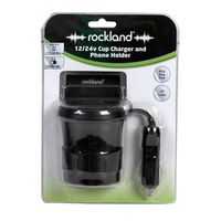 1224v cup charger and phone holder