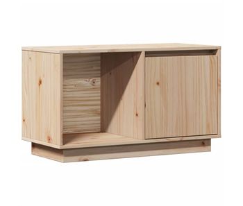 Mueble tv - mesa de tv de madera maciza de pino 74x35x44 cm