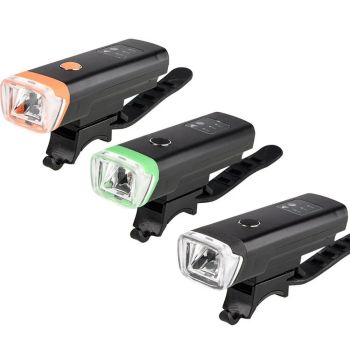 Faro delantero USB recargable inteligente con inducción de 2000mAh y luz LED de alto lumen para bicicleta