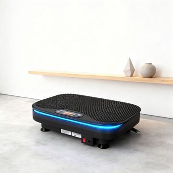 Plataforma Vibratoria Sportnow Acero Abs, 47x32x12 Cm, Negro
