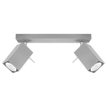 Lámpara de techo gris acero alt. 16 cm