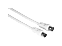 cable de antena - hama coax-plug coaxial 3 m 75db blanco