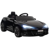 homcom coche electrico audi rs e-tron gt para 3-5 anos coche de bateria con mando a distancia 103x58x41 cm negro   aosom espana