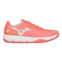 zapatillas mizuno wave enforce court clay coral blanco mujer