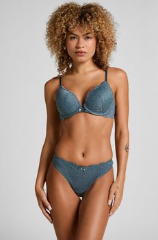 Hunkemöller Tanga Marine Azul