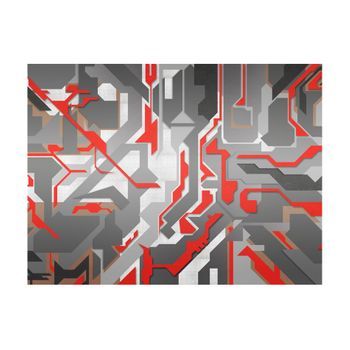Papel Pintado 3d - Caminos Geométricos Y Abstractos (350x270 Cm)