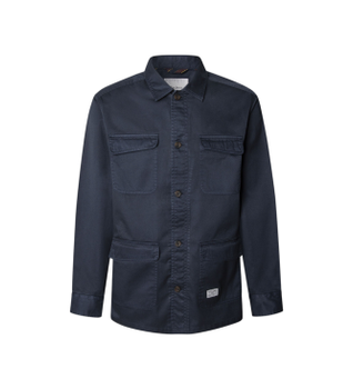 Pepe Jeans para hombre. PM3090822 Camisa Channon marino (M), Casual, Algodón, Manga larga