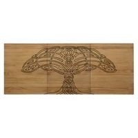 cabecero triptico arbol protector eco 180x59cm en madera maciza de pino acabado vintage box furniture