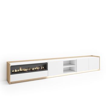Mueble Tv, Televisión, Muebles De Salón, Almacenaje, 310x50x37 Cm, Para Tv Hasta 80