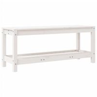 banco de jardin  banco de exterior  silla de jardin madera maciza de pino blanco 108x35x45 cm