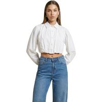 i am blusa camicia cotone cropped 25543 para mujer