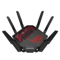 asus rog rapture gt-be19000 router wifi 7 multi-gigabit ethernet tribanda 2456ghz negrorojo