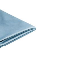 funda extraible de terciopelo azul claro para cama 90 x 200 cm fitou