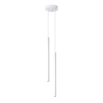 Lámpara colgante vacu blanco, 2 luces