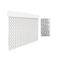 cortina puerta cordon espiral tambre 90x210 blanco-transparente 20206d