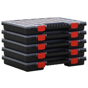 Cajas De Accesorios 5 Unidades Polipropileno 40x30x5 Cm Vidaxl