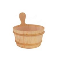 cubo madera 4 litros inserto plastico sauna sentiotec