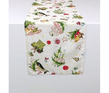 Camino de mesa de navidad puppies 50x150 cm