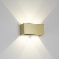aplique de exterior led davos double dim 2700k 4x6w
